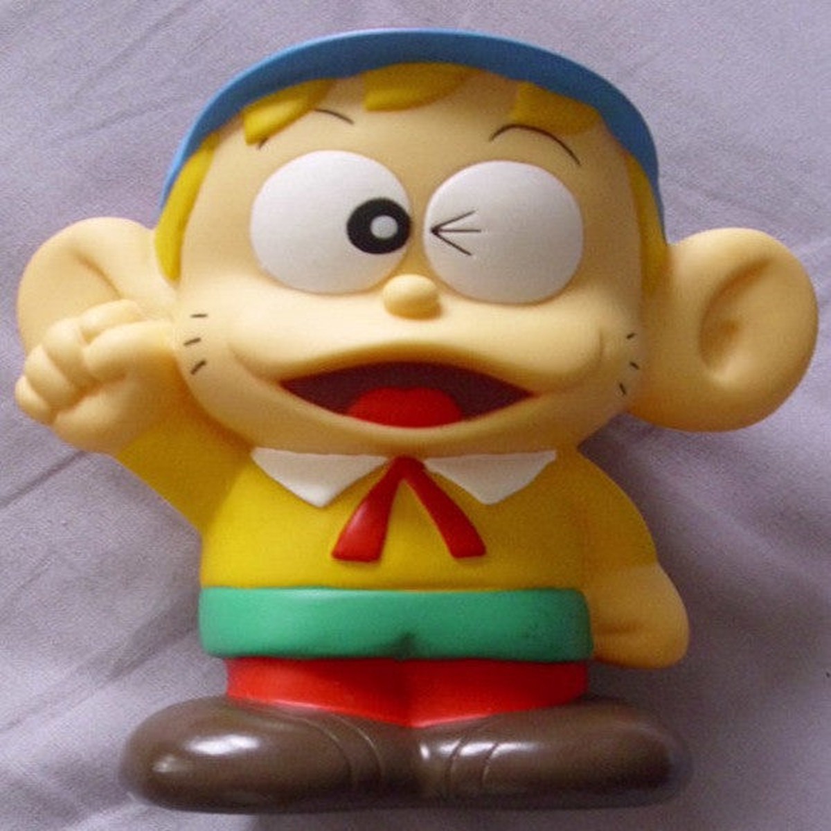 1998 Fujiko Fujio Monster Family Kaibutsu Kun 4" MIni Soft Vinyl Coin Bank Figure Used
