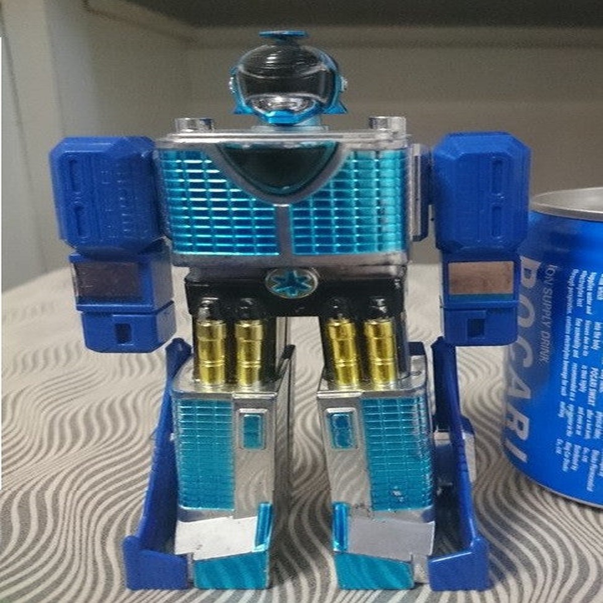 Yutaka 1999 Power Rangers Gogo Five V Lightspeed Rescue Blue Megazord 5" Action Figure